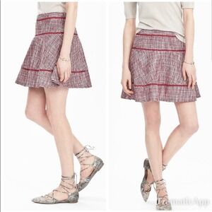 Banana Republic Tweed Flounce Skirt size 4 NEW